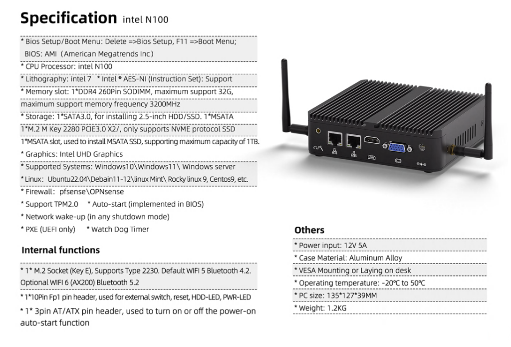 Mini PC H3-N100