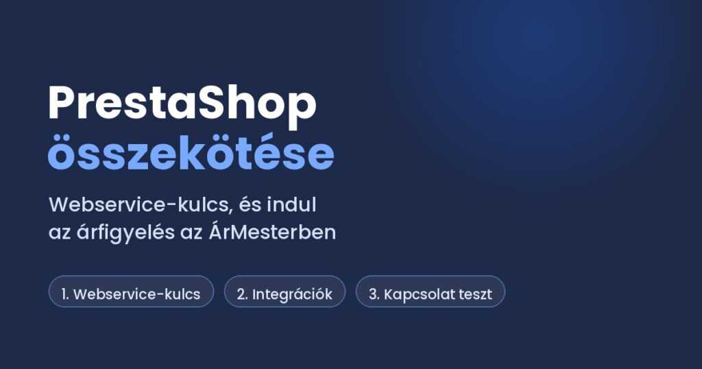 PrestaShop összekötése az ÁrMesterrel – blogbejegyzés kiemelt képe